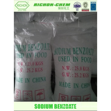 Agente Auxiliar Químico Cas No. 532-32-1 BENZOATO DE SÓDIO Industrial Chemicals Price